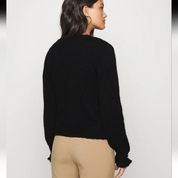 Selected Femme Curve Knit Cardigan 'Juma' Black Size Large (Wool & Alpaca) - Picture 3 of 16